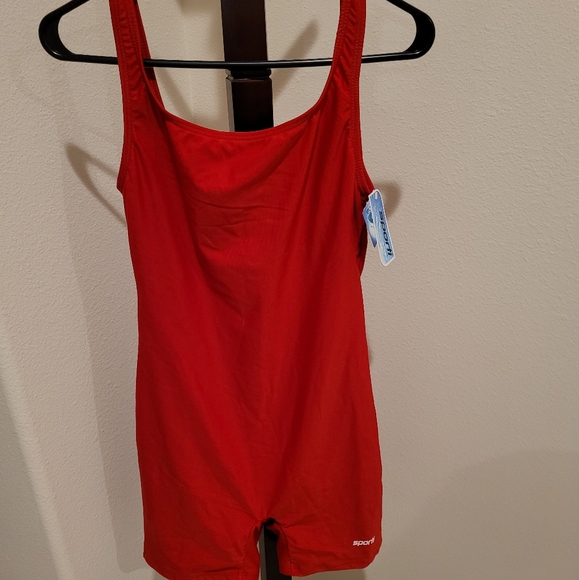 Sporti Pants - Sporti red unitard, size 12, NEW